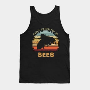 Easily Distracted By Bees Sunset Tank Top